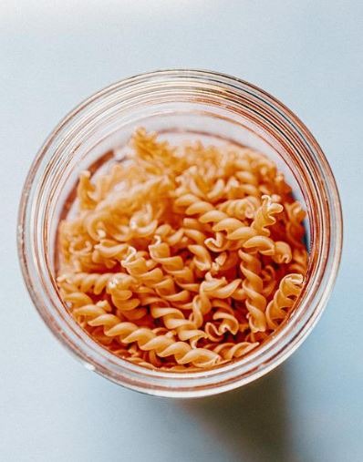 lentils, lentil pasta jar